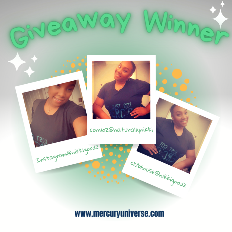 Giveaway Winner Mercury Universe Nikkigoodz
